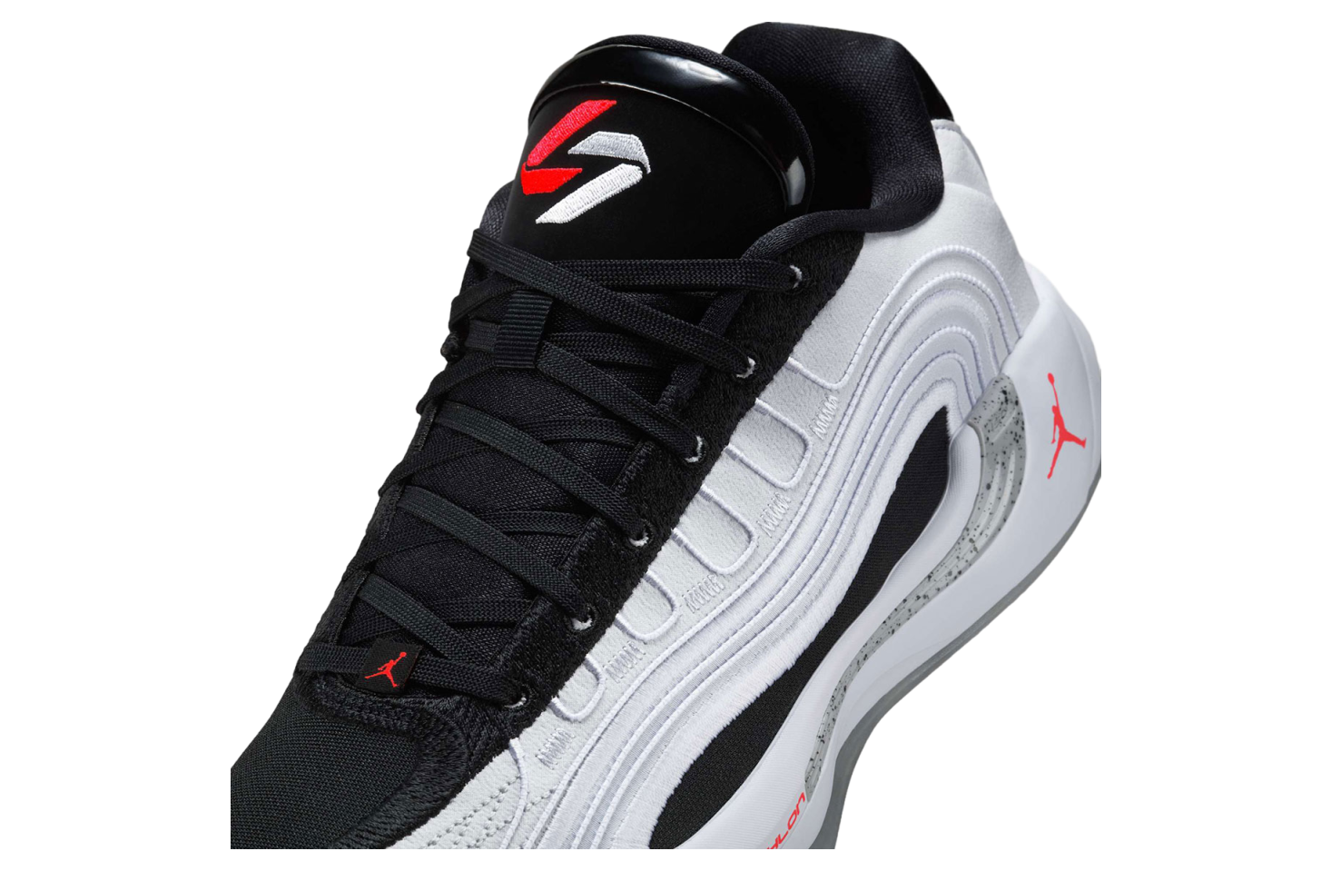 Jordan Luka 4 “Black / Summit White / Bright Crimson”