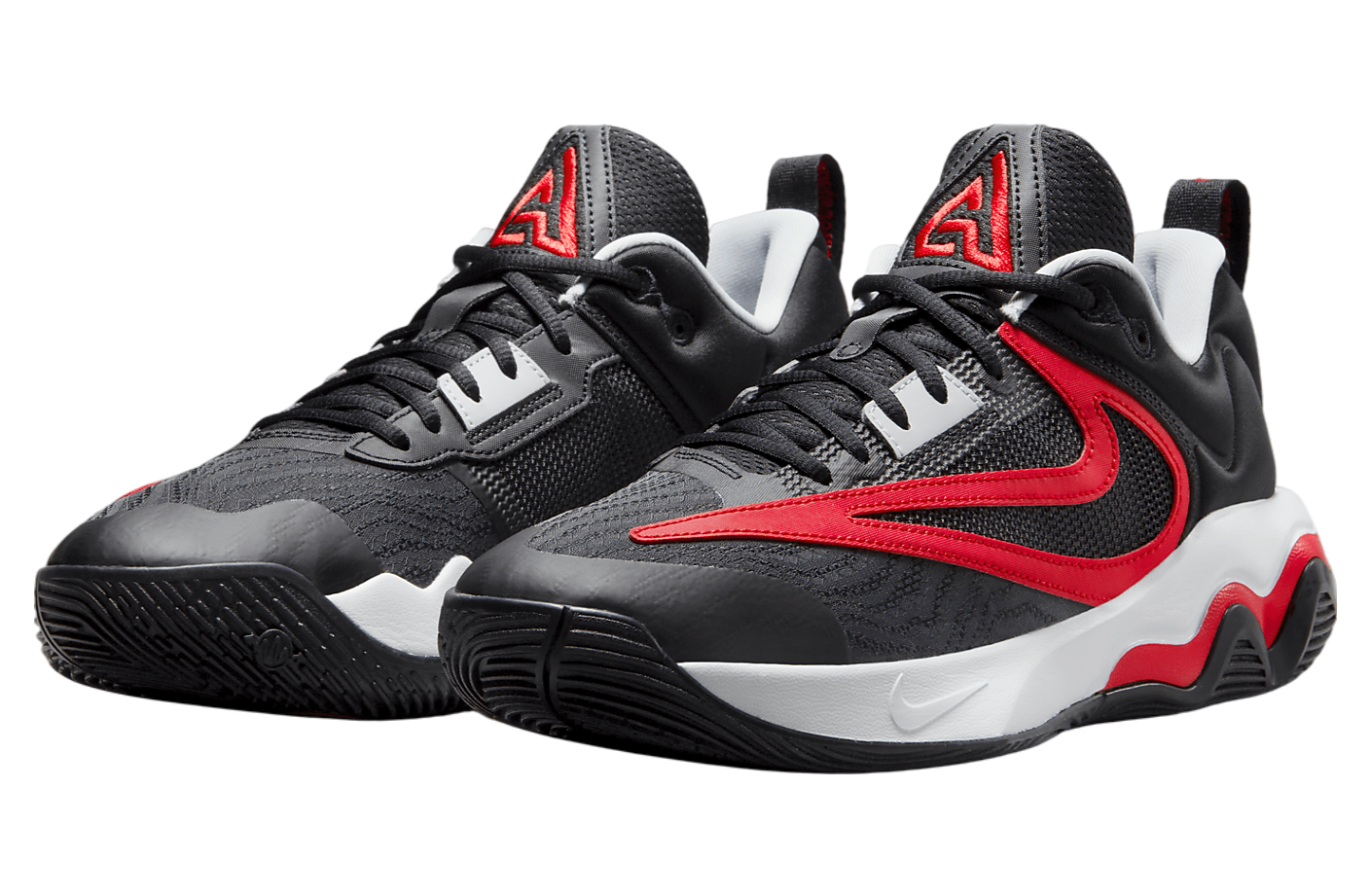 Nike Giannis Immortality 3 "Black / Pure Platinum / University Red"