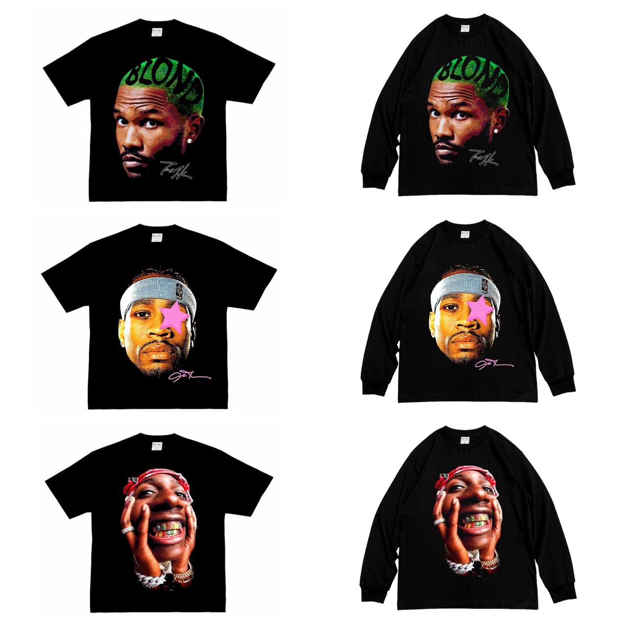 T-Shirts, Longsleeve Print Face (1-st pack)
